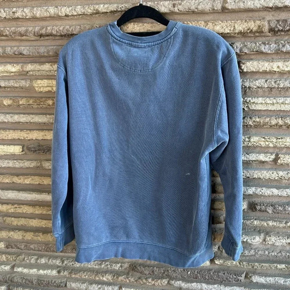 Breezin' Up Vintage SOUTHAMPTON Blue Distressed Sweatshirt Unisex - Picture 2 of 10